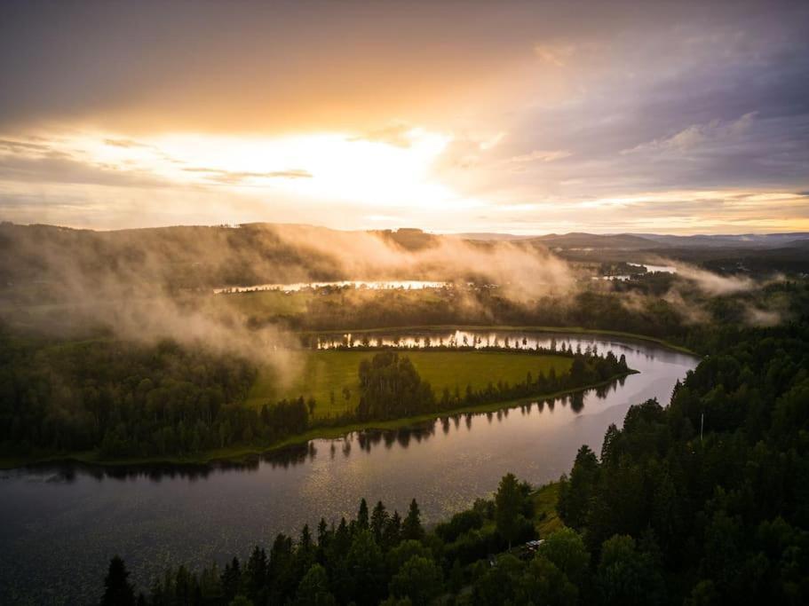 Vila Langroesta; Ruime Blokhut Grenzend Aan Bos Hagfors Exteriér fotografie